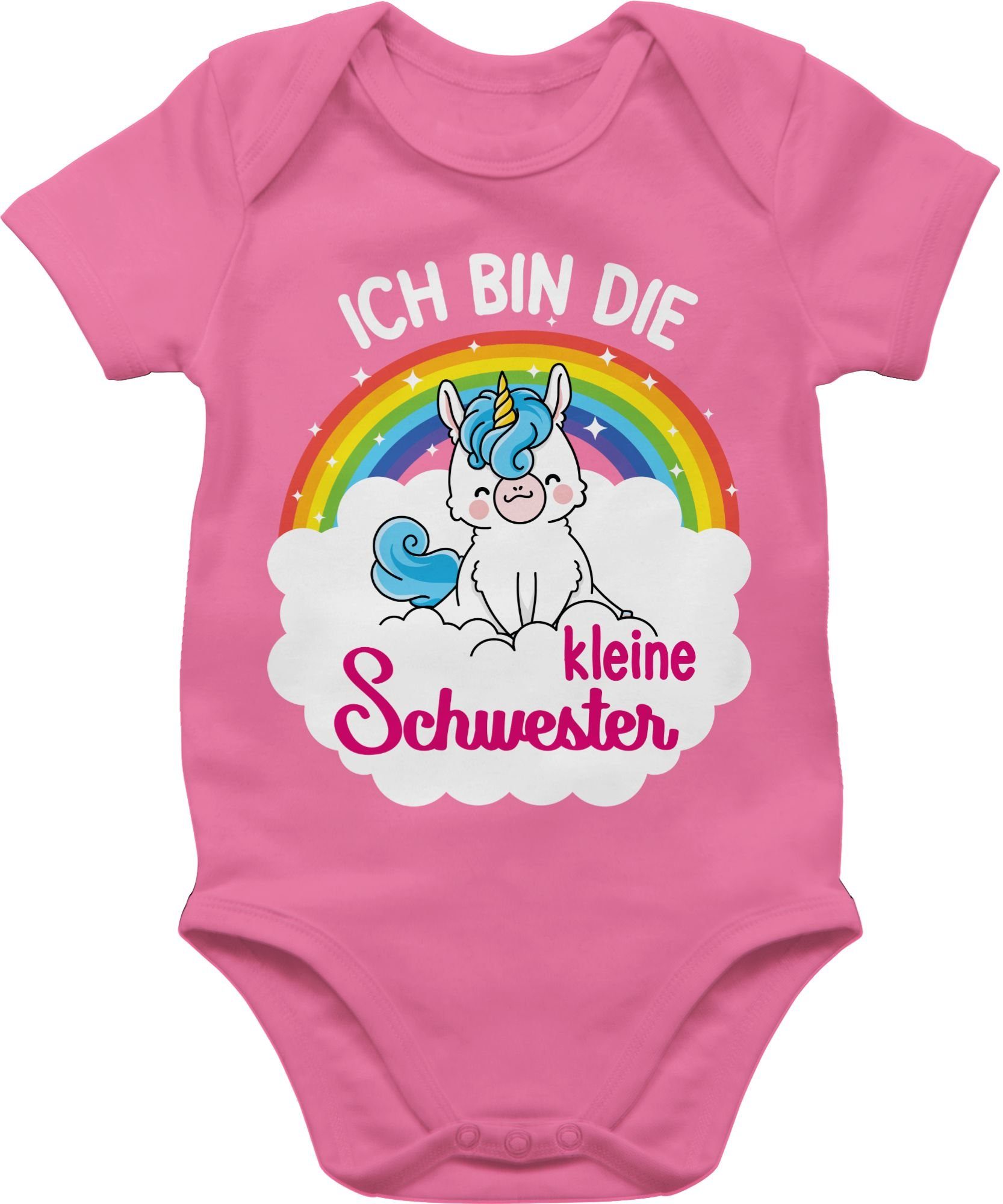 Shirtracer Shirtbody Ich bin die kleine Schwester - mit Einhorn Kleine Schwester
