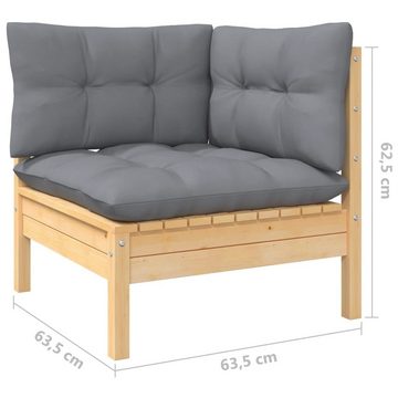 möbelando Gartenlounge-Set Bergkamen, aus Kiefernholz in unbehandelt. Abmessungen (B/H) 380x62 cm