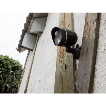 Technaxx HD-Aussenkamera mit LED-Lampe Smart Home Kamera (Aufnahme auf Speicherkarte, mit Batterie/Akku-Betrieb)