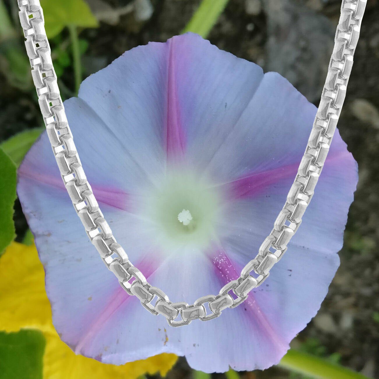 HOPLO Silberkette Silberkette Venetianerkette Breite 1,5 mm Länge 42 cm 925 günstig online kaufen