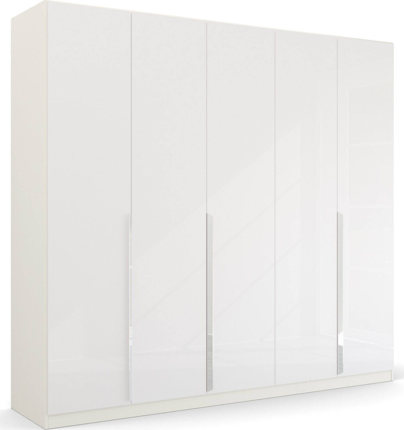 rauch Drehtürenschrank Kleiderschrank Schrank Garderobe Ankleide GLAMOUR BY QUADRA SPIN (Breiten: 181/226/271 cm, Höhe 210 cm) mit eleganter Hochglanzfront und Stangengriff MADE IN GERMANY