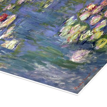 Posterlounge Poster Claude Monet, Seerosen, 1916, Wohnzimmer Malerei