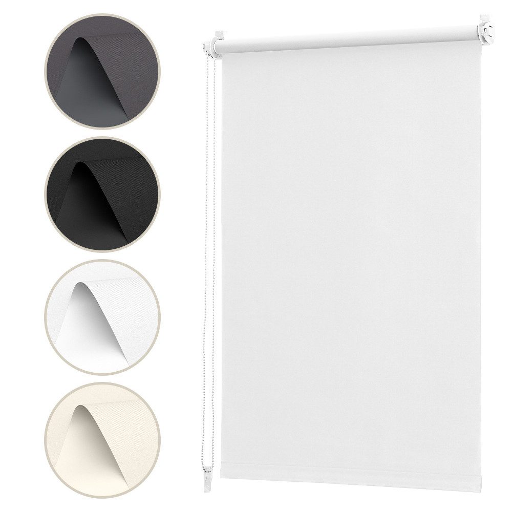 Rollo Seitenzugrollo Verdunkelungsrollo ohne Bohren verdunkelnd Rollo, Sekey, verspannt, Klemmfix, Seitenzugrollo,Sonnenschutz & Sichtschutz,Bestellbreite = Stoffbreite