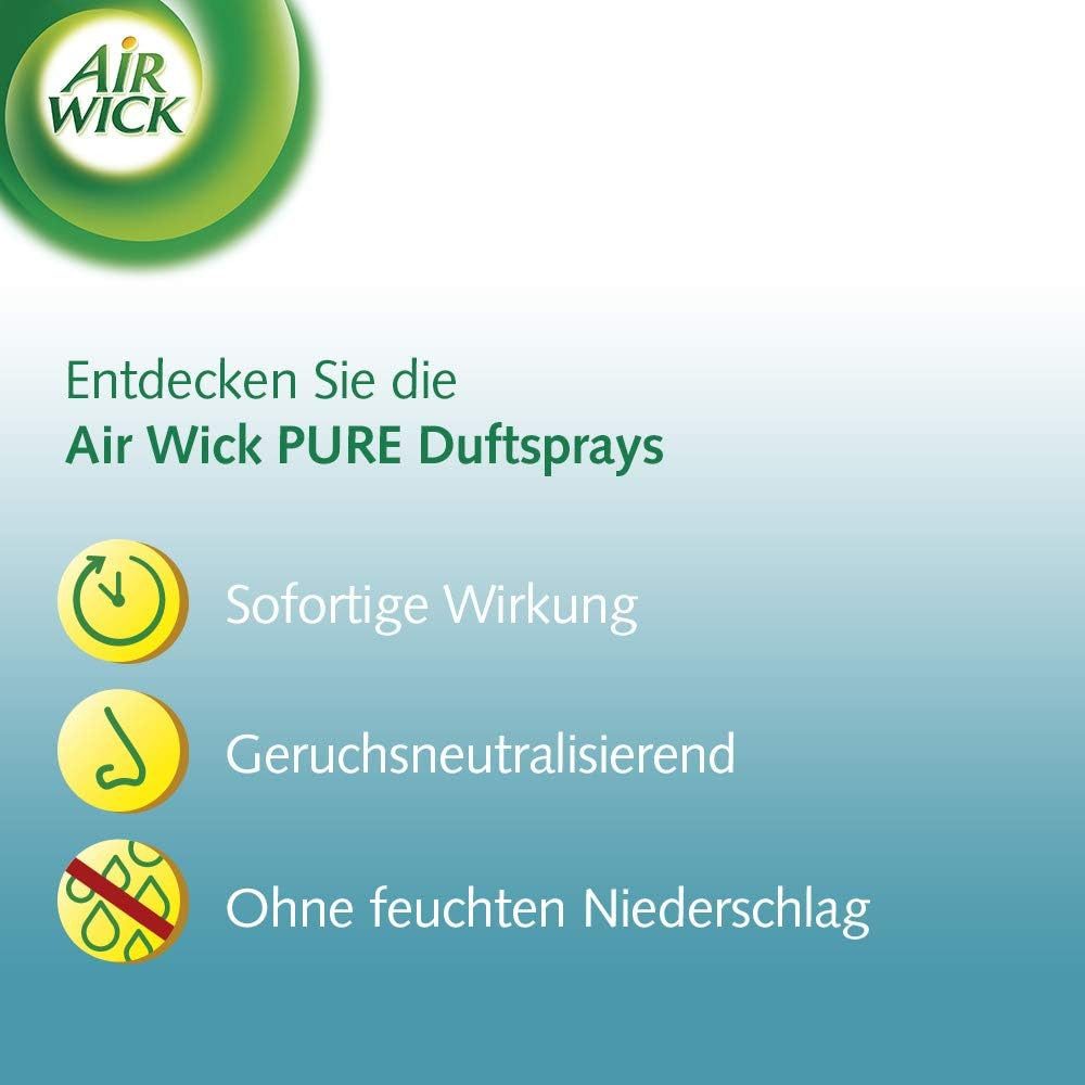 Air Wick Raumduft Premium PURE Duftspray Frühlingsfrische 6 x 250ml (Jahresvorrat, 6-St)