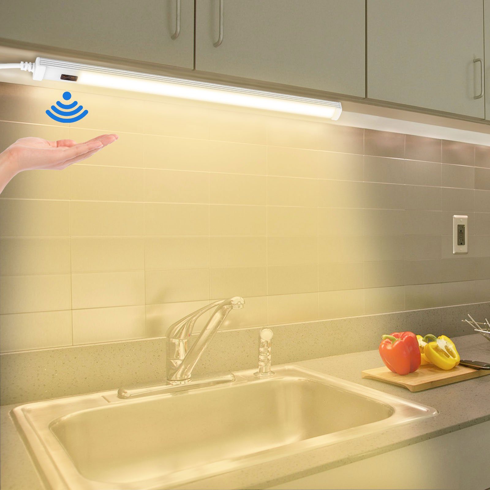 MUPOO LED Unterbauleuchte Unterbauleuchte Küche LED mit Bewegungsmelder, Sc günstig online kaufen