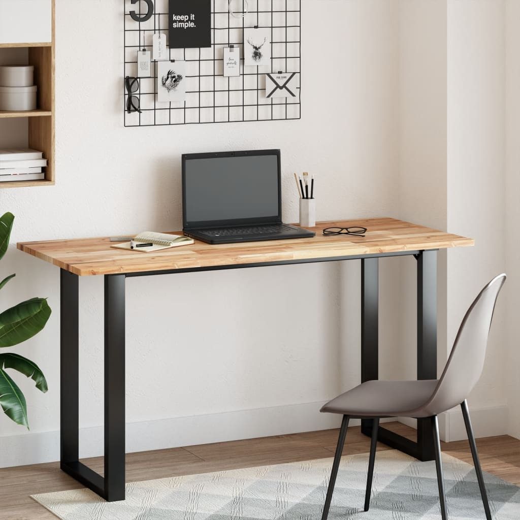 vidaXL Tischplatte 140 x 60 x 2 cm Tischplatte Rechteckig 140x60 cm Massivholz Akazie für