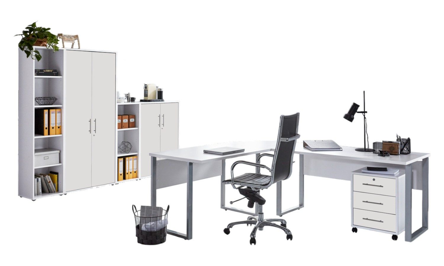 moebel-dich-auf Büromöbel-Set OFFICE EDITION, (abschließbar, 6-tlg., günstig online kaufen