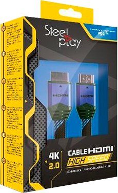 Steelplay 4K High Speed Ultra HD Kabel 2 HDMI-Kabel, HDMI Typ A (200 cm)