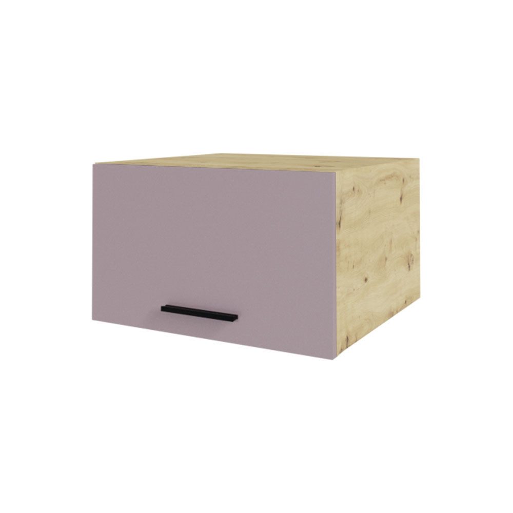 Feldmann-Wohnen Klapphängeschrank Bonn (W6B/60, 1 Klappe, innen 1 Fach, 1-St., moderne Optik, MDF Fronten) Eiche Artisan / rosé kupfer matt