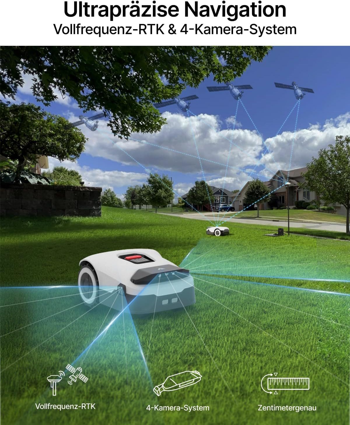 ANTHBOT Rasenmähroboter ANTHBOT Genie600, bis 900 m² Rasenfläche, (RTK+4-Ka günstig online kaufen