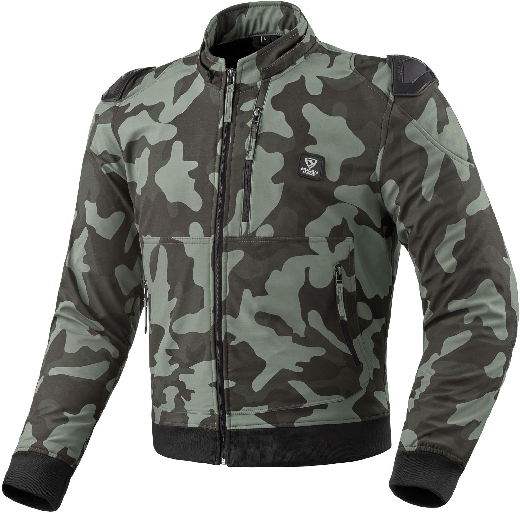 MUGENRACE Motorradjacke Leo wasserdichte Motorrad Softshell Jacke Ellenbogenprotektoren enthalten,Schulterprotektoren enthalten,was