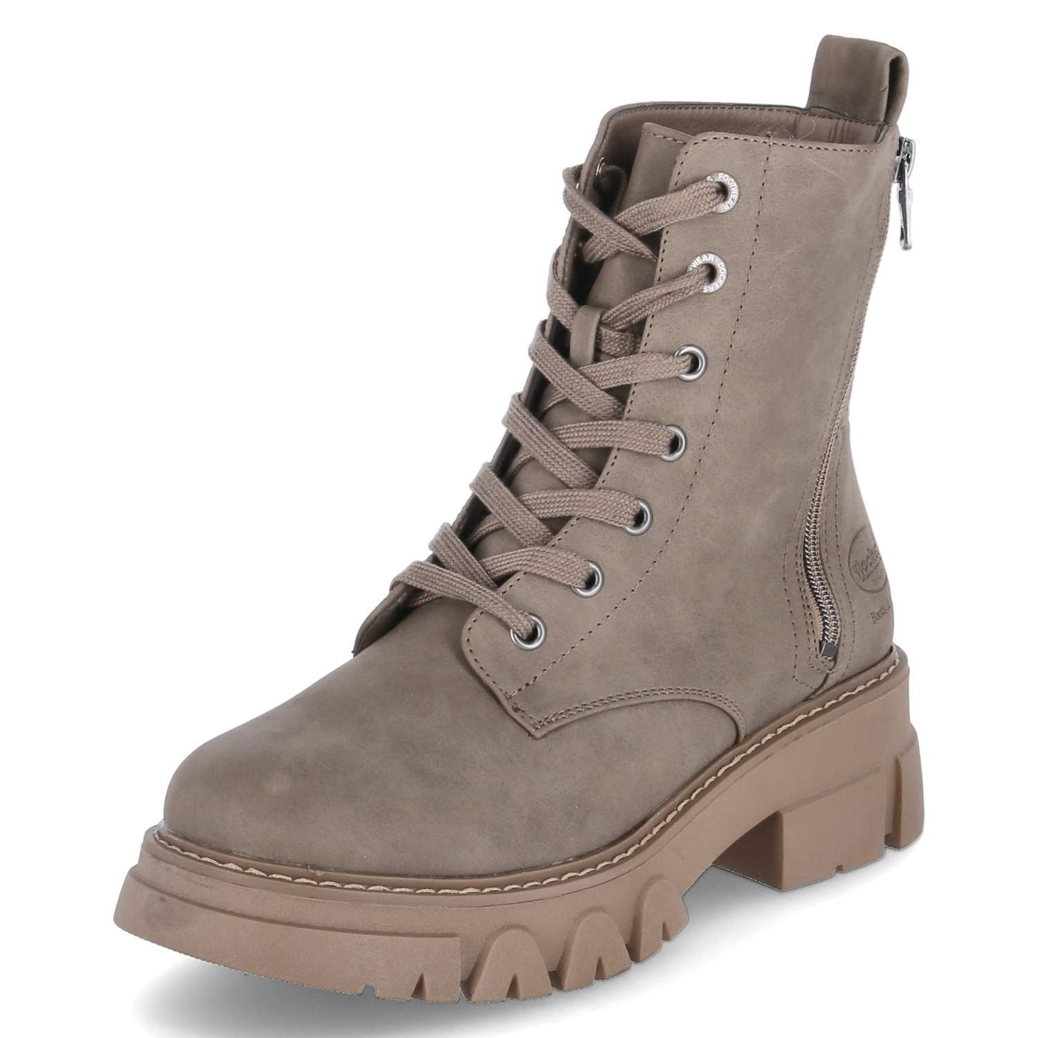 Dockers by Gerli Combat Boots taupe Schnürstiefel 630430