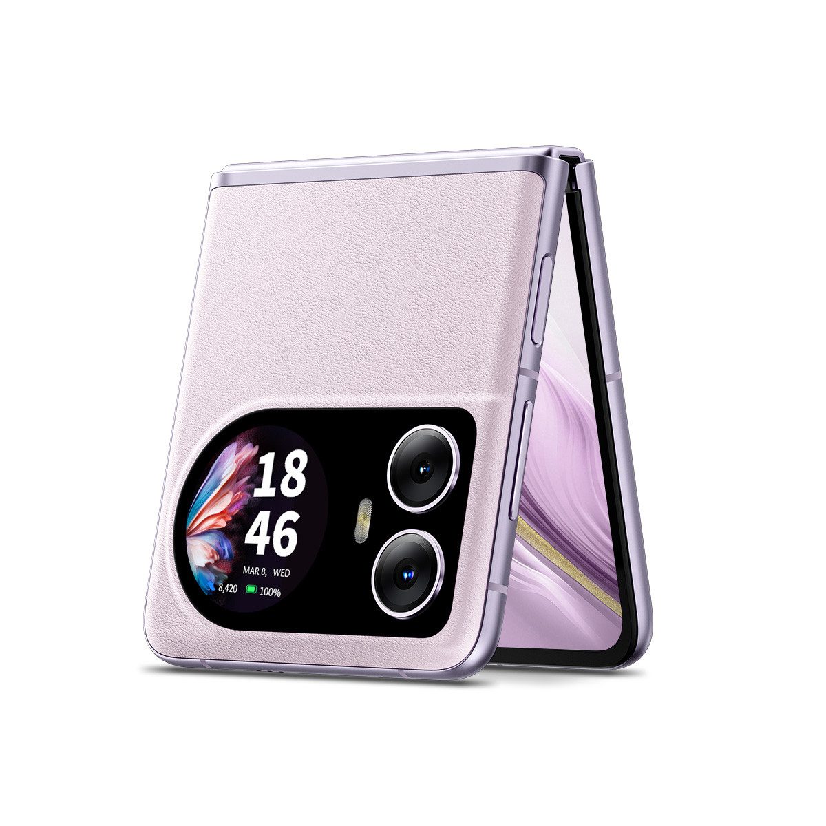 blackview Hero10 Flip Zwei Bildschirmen Smartphone (6.9 Zoll, 256 GB Speicherplatz, 108 MP Kamera, 6,9", 2.5K, 108MP, Helio G99, 12+256GB, 45W, NFC)