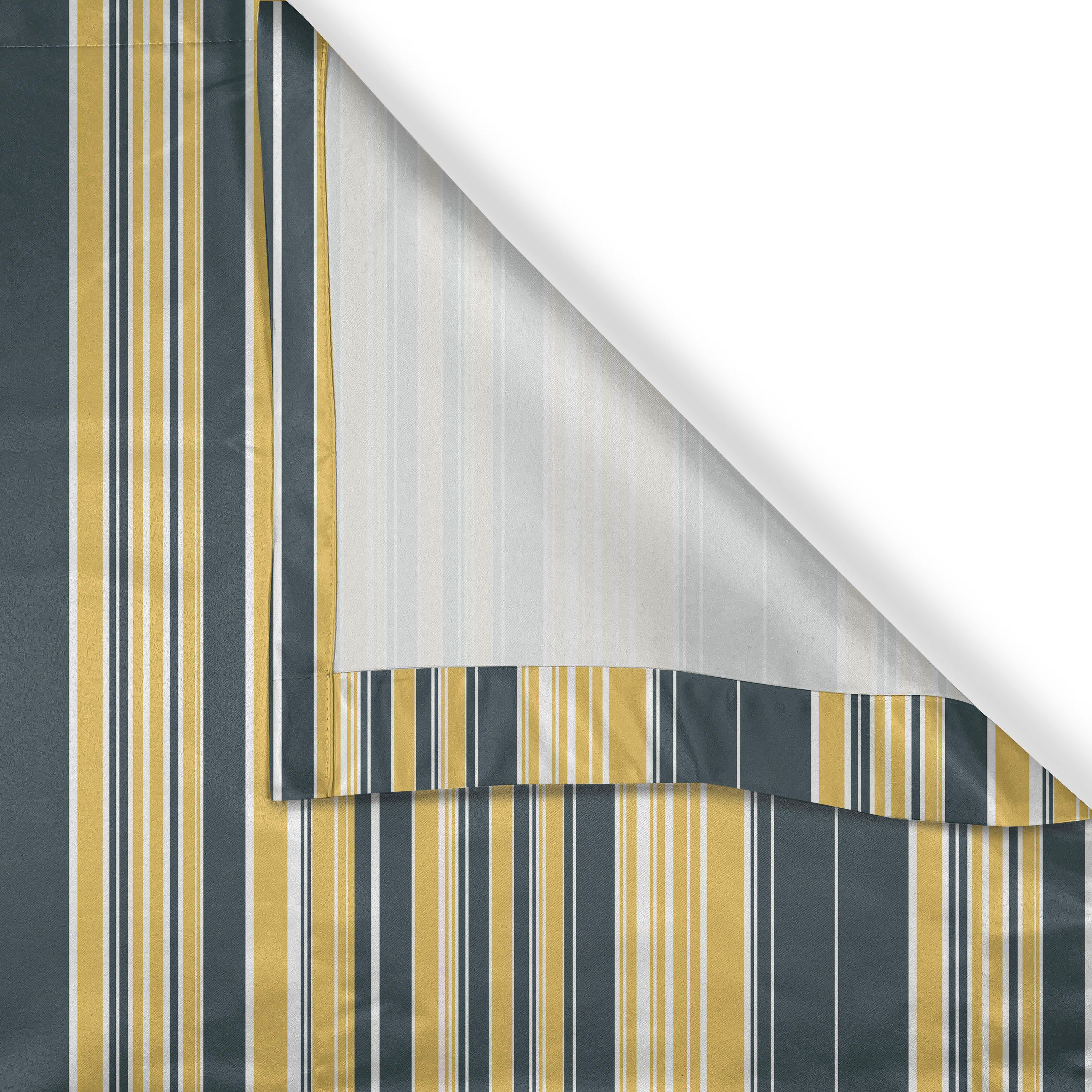 Geometrisch Vertikale Dekorative 2-Panel-Fenstervorhänge Linien Abakuhaus, für Gardine Retro Wohnzimmer, Schlafzimmer