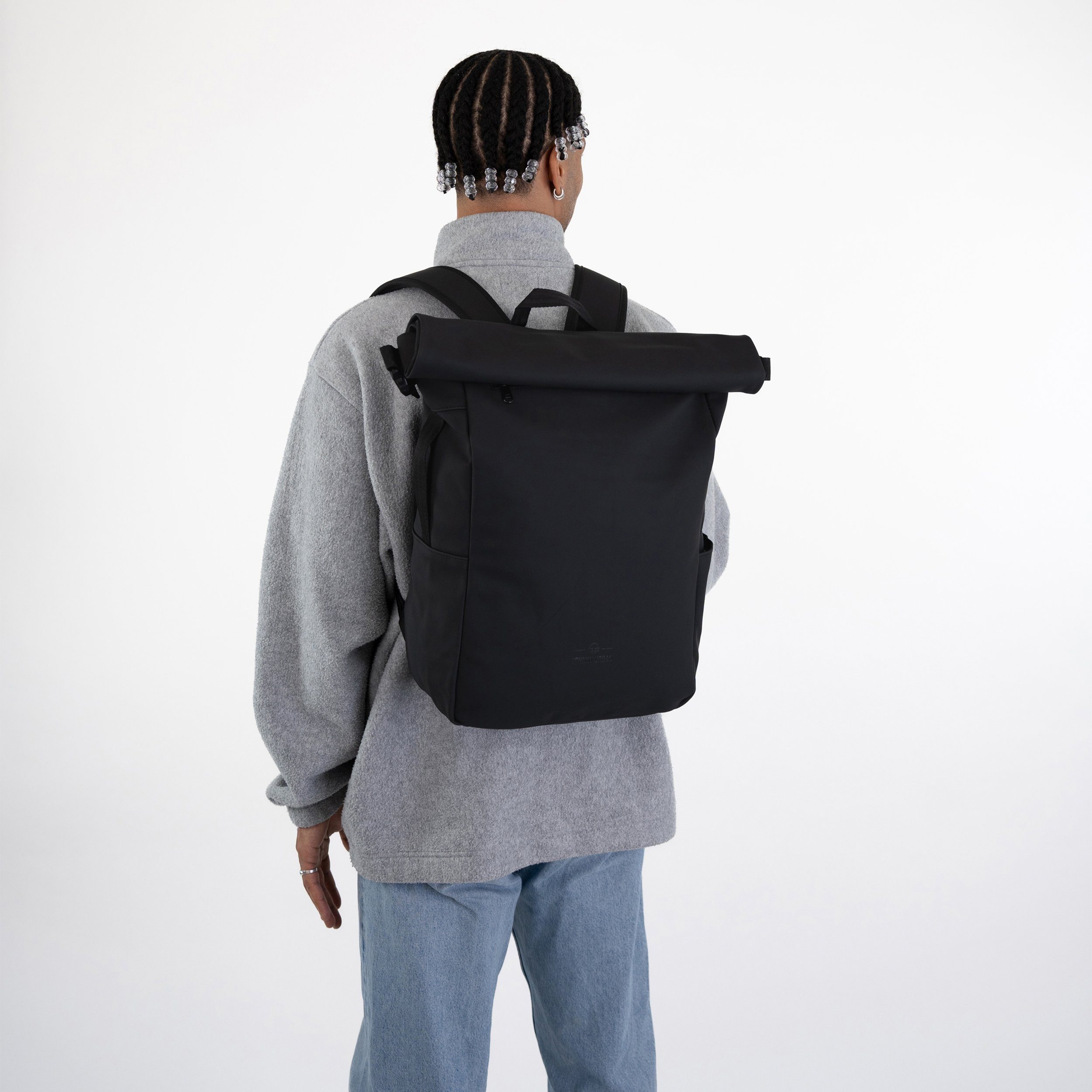 Johnny Urban Cityrucksack Henry, Rolltop Damen Herren, Laptop Fach, Wasserabweisend