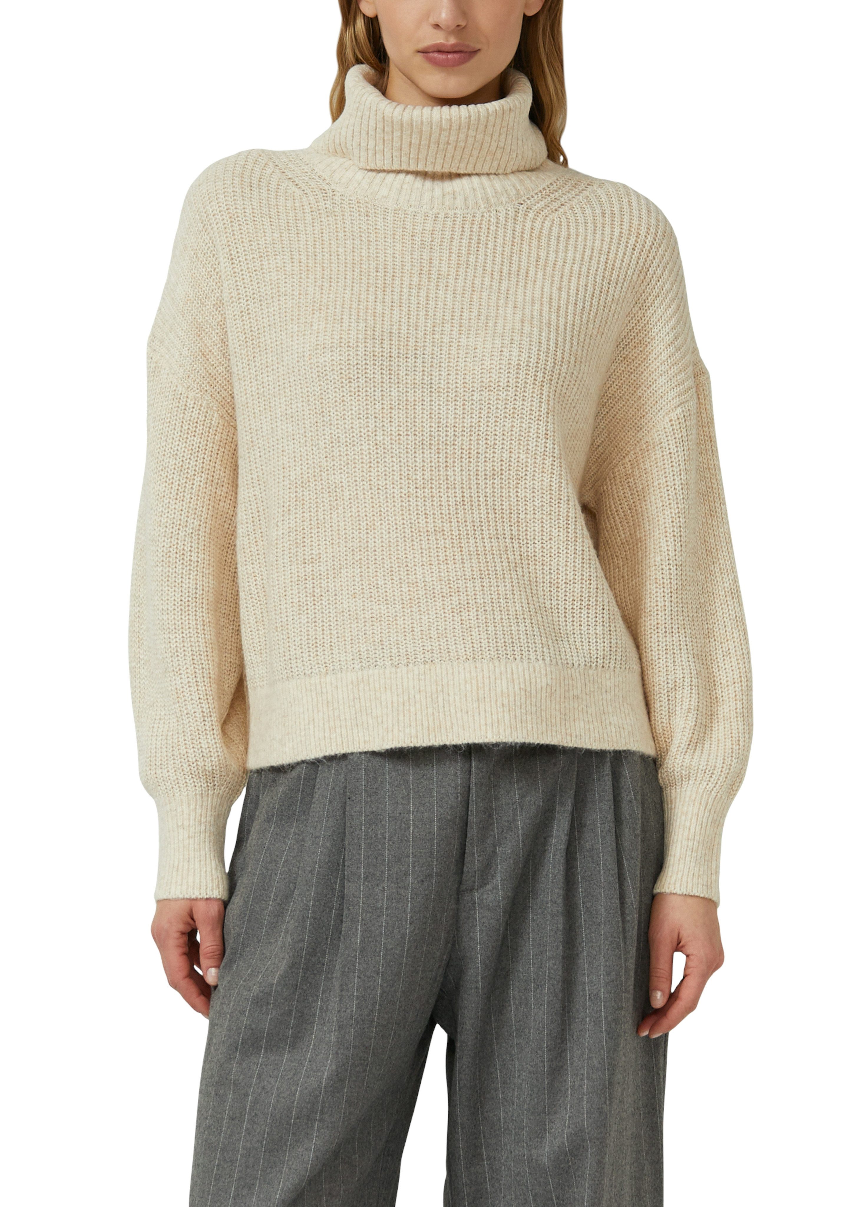 s.Oliver Strickpullover Oversize, mit weiten Ärmeln und Rollkragen günstig online kaufen
