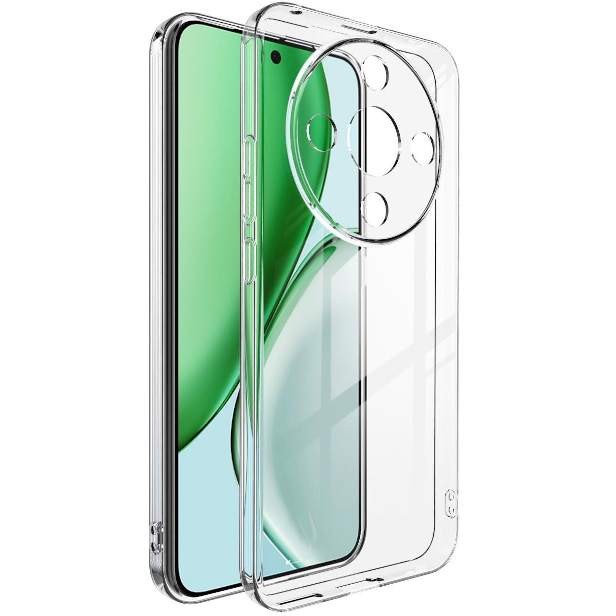 Wigento Handyhülle für Honor Magic 8 Lite TPU Silikon Slim Dünn Flexibel Transparent 6,79 Zoll, Stilvolle TPU Hülle, präzise Aussparungen, schützend