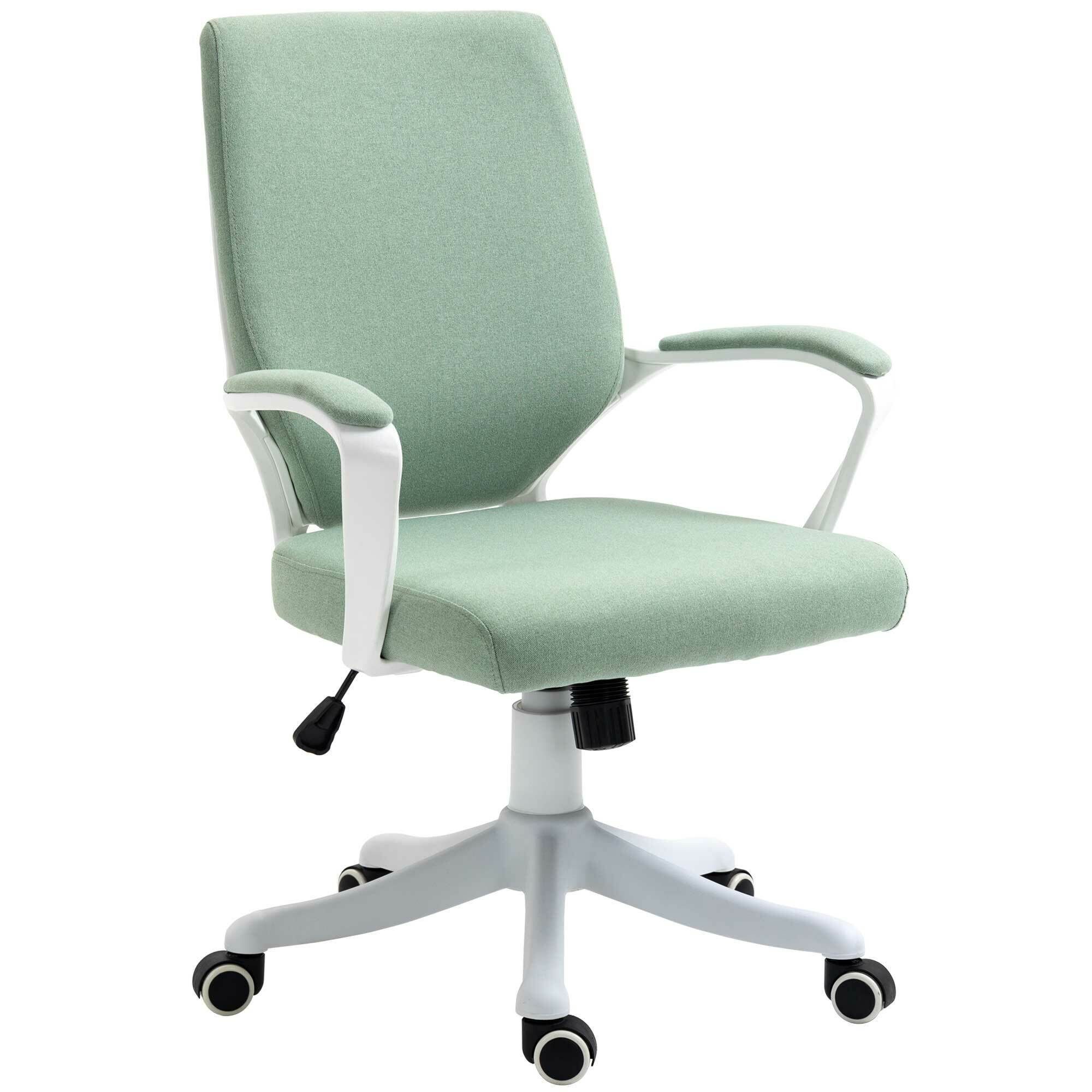 Vinsetto Schreibtischstuhl Bürostuhl grün/weiß | grün/weiß