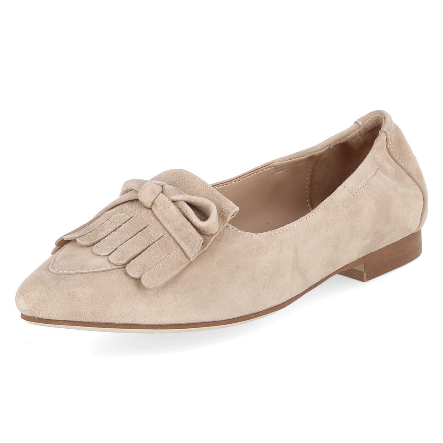Kaerlek Kaerlek Jeanine 05 Desert Damen Rauleder sand Ballerina
