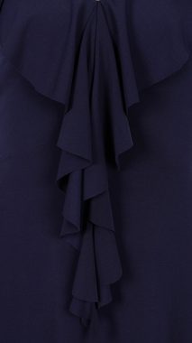 Sarcia.eu Minikleid Sexy Mini Kleid mit V-Ausschnitt und Rüschen A-Linie Dunkelblau M