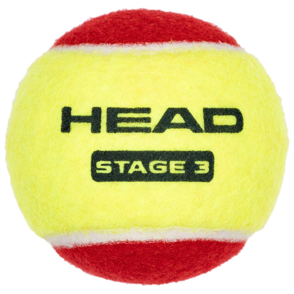 Head Tennisball Methodikbälle Stage 3 (drucklos) rot/gelb 3er
