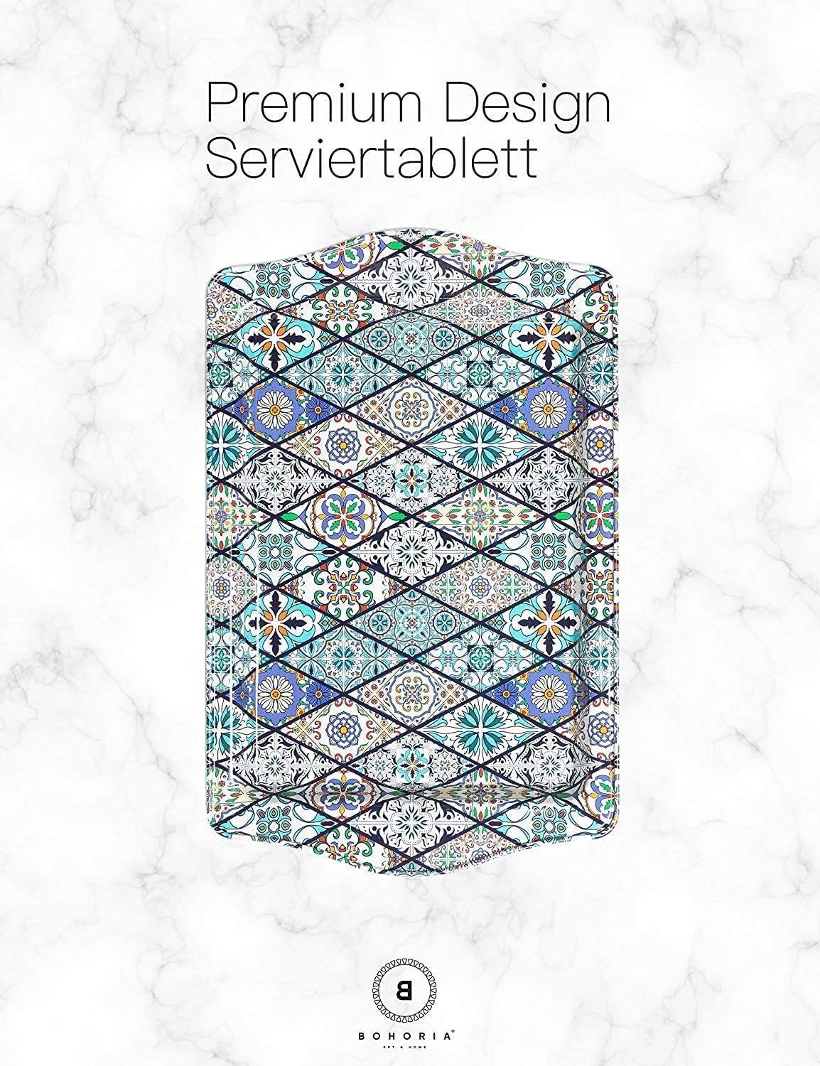 BOHORIA Dekotablett Serviertablett 2er Orient Premium BOHORIA Set