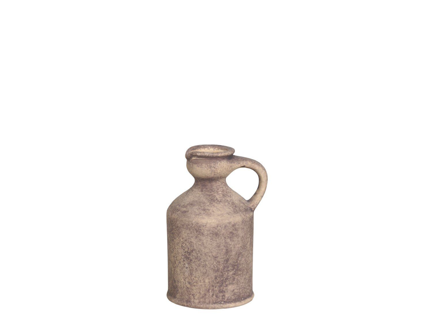 antique Antique Griff (1 Flasche natur St) H13/L9/B7,5 cm mit Kleine Dekovase Chic Terracotta