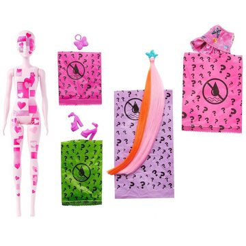 Sarcia.eu Anziehpuppe Barbie Color Reveal - Puppen-Serie total denim, Überraschung