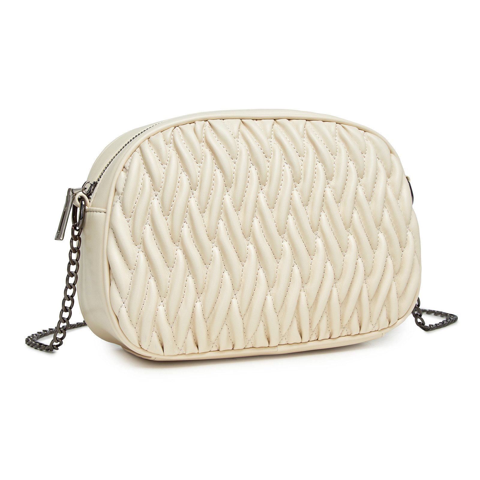 Handtasche Damen Crossbody Tasche – Klein, Weiches PU-Leder, Kettenriemen