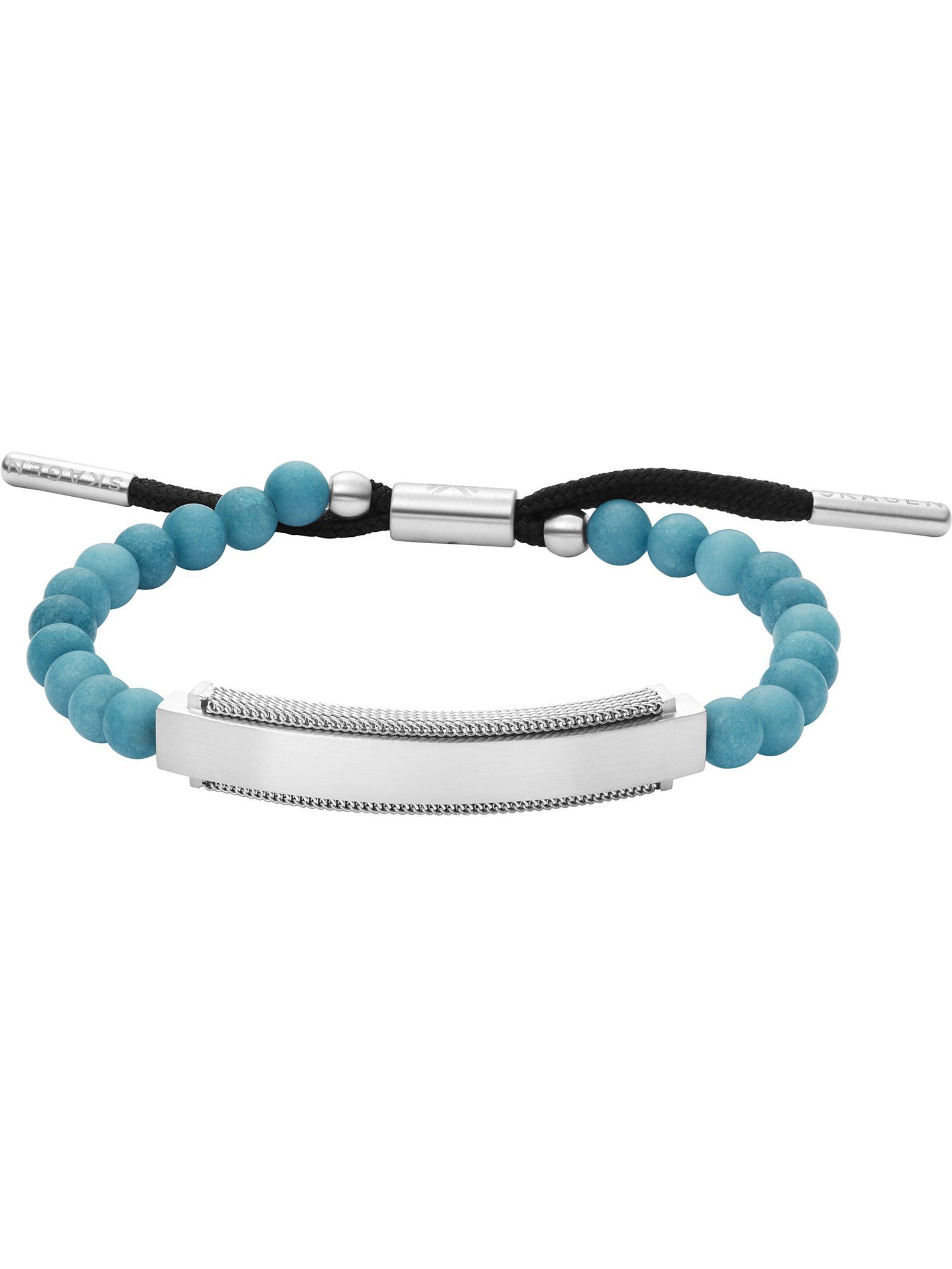 SKAGEN Edelstahlarmband Skagen Herren-Armband Glas, Edelstahl