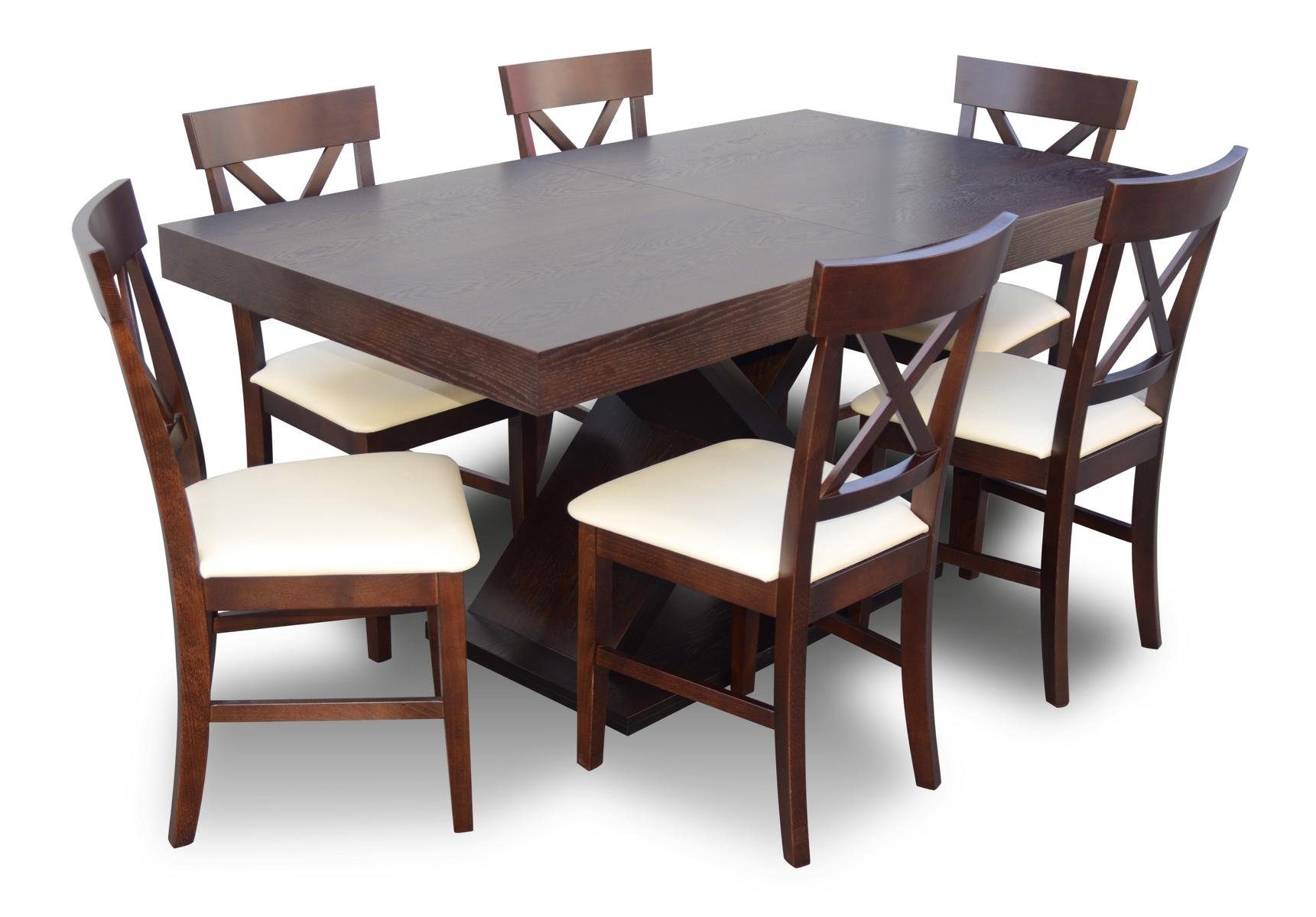 JVmoebel Essgruppe, Ess Zimmer Tisch Design Kommode Set Garnitur 7tlg Set Modern Möbel Neu