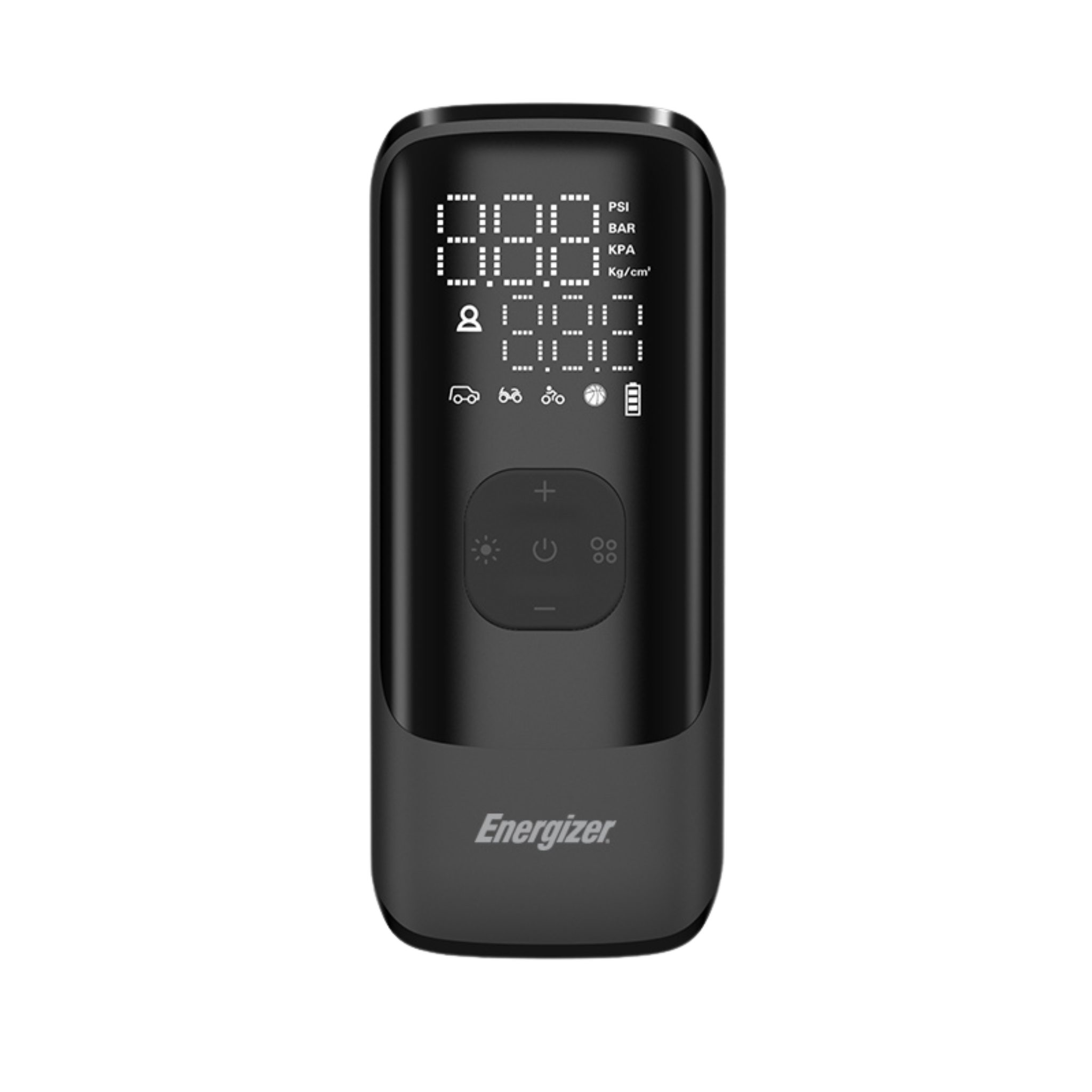 Energizer PAC4000 - 150 PSI (10 bar) Maximaldruck und USB-A-Ausgang Akku