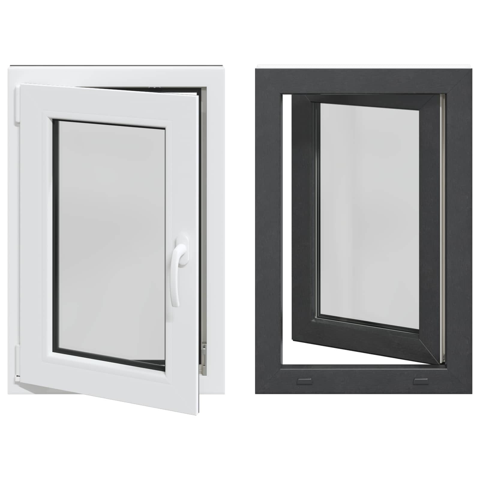 vidaXL Fenster Kipp- und Drehfenster für den Keller RISOR 60 x 90 cm, (1 St)