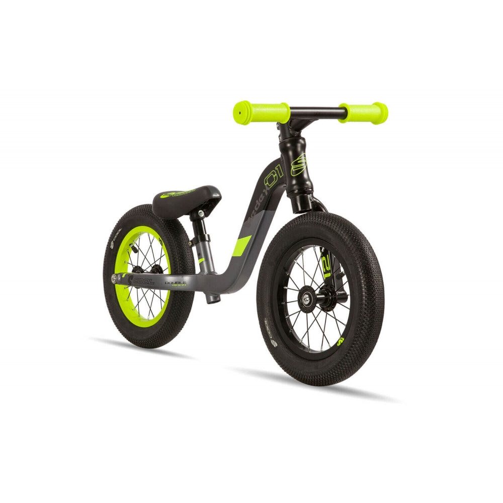 Laufrad S'cool S'cool pedeX 1 Laufrad in 3 Varianten - Farbe: Dark Grey/Lime