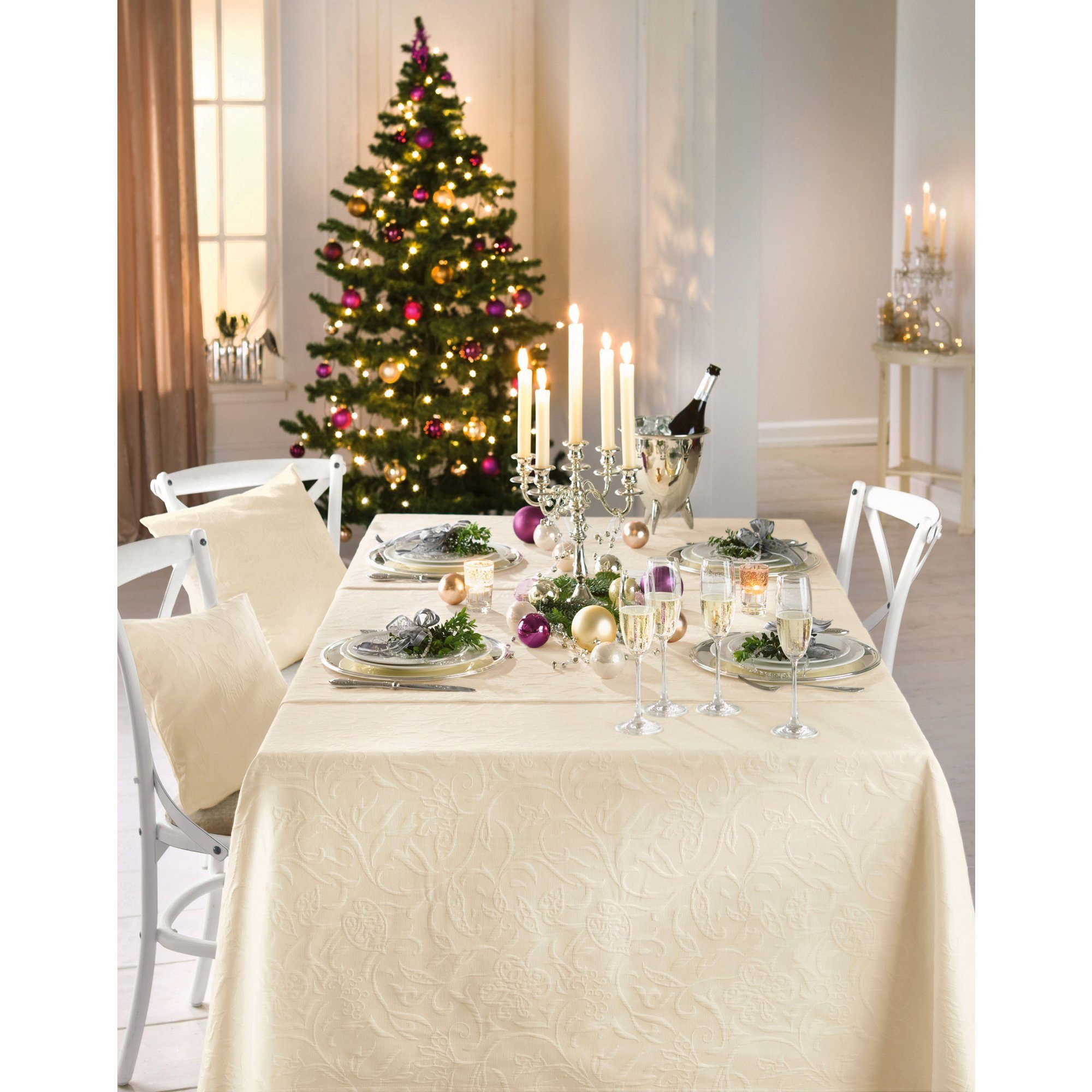 PICHLER Tischdecke Tischdecke "Cordoba", bügelfrei Uni günstig online kaufen