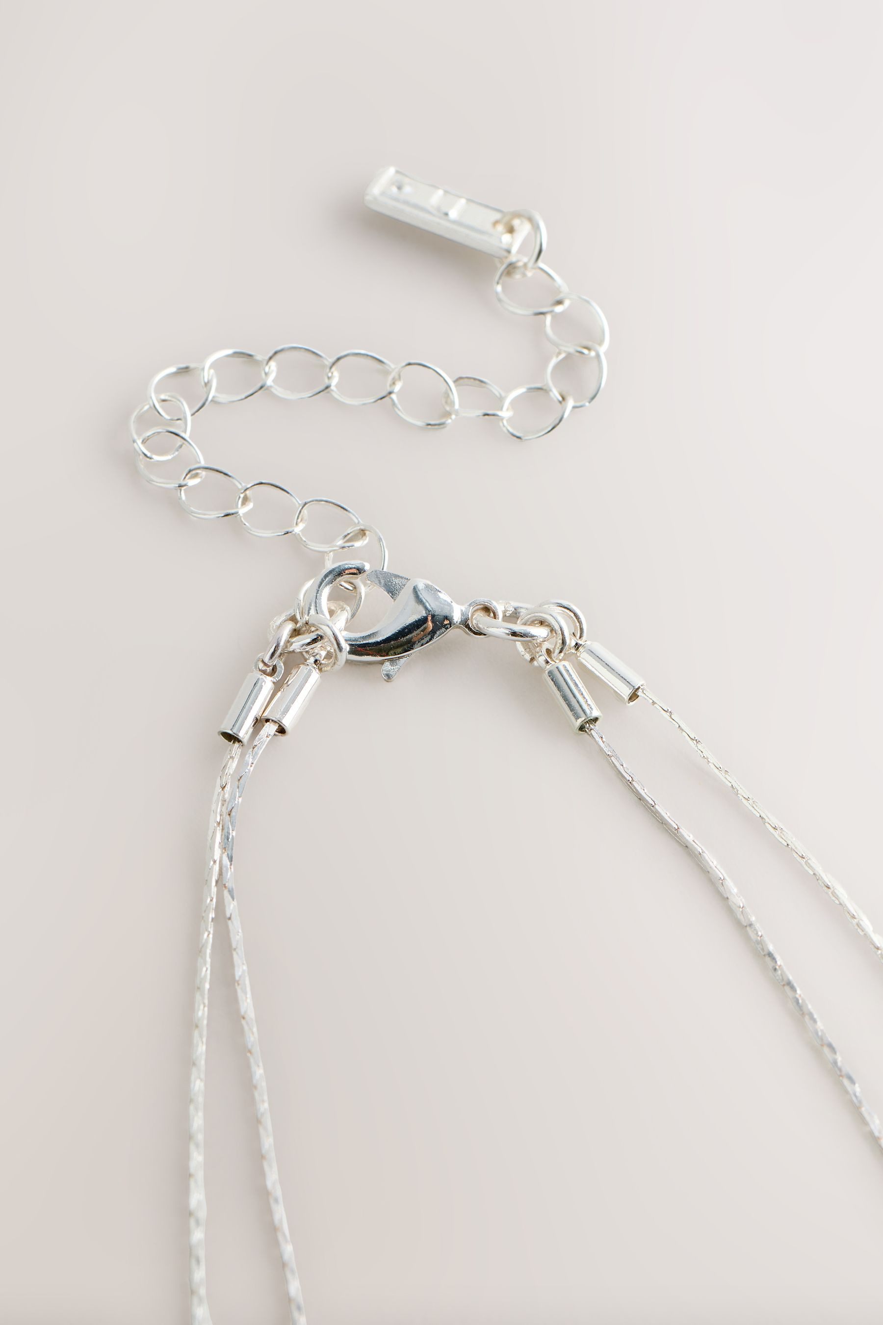 Next Lange Kette Doppelreihige, lange Station-Kette mit Perlen (1-tlg)