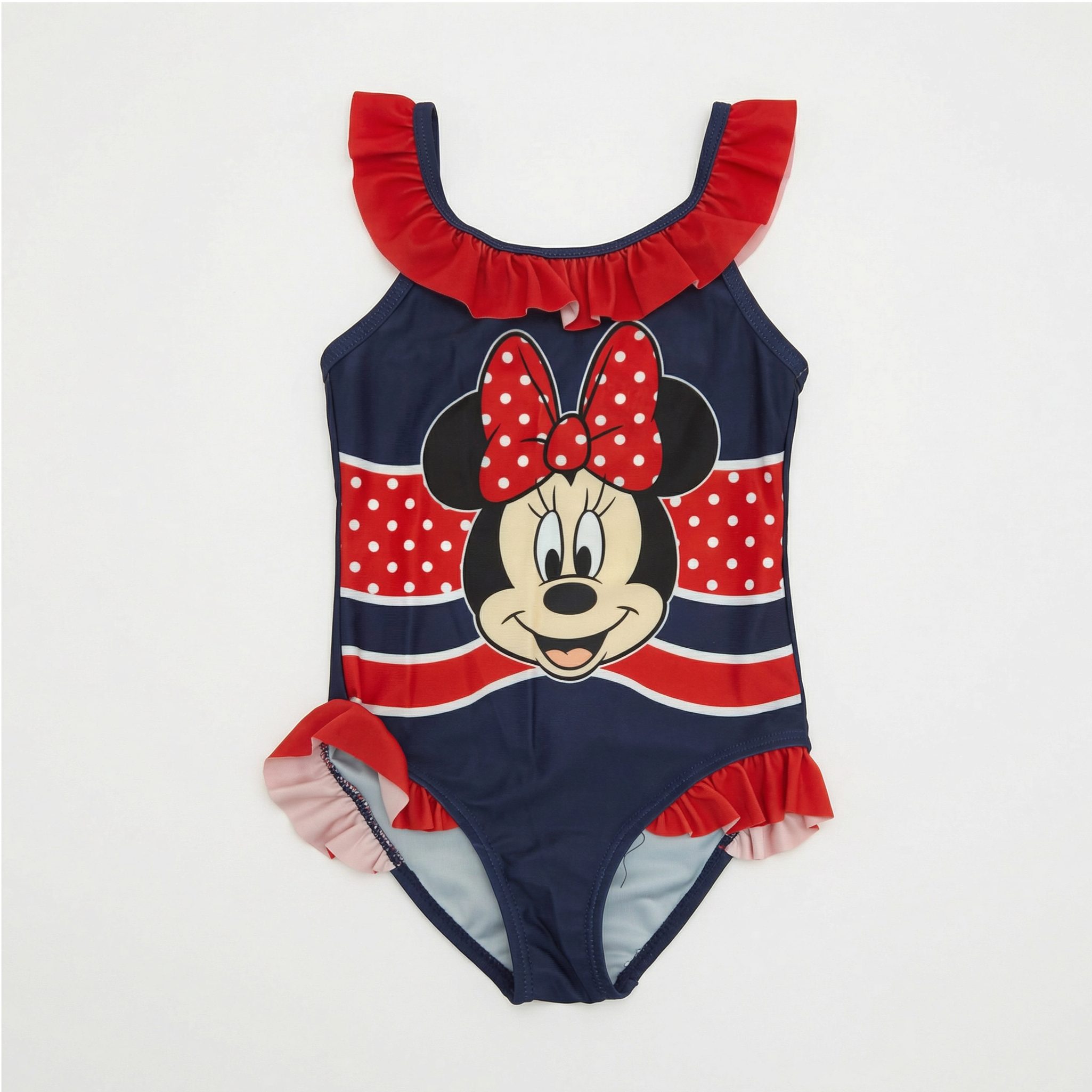 Badeanzug Disney Minnie Maus Mädchen Badeanzug – Kinder Badeanzug mit Rüschen