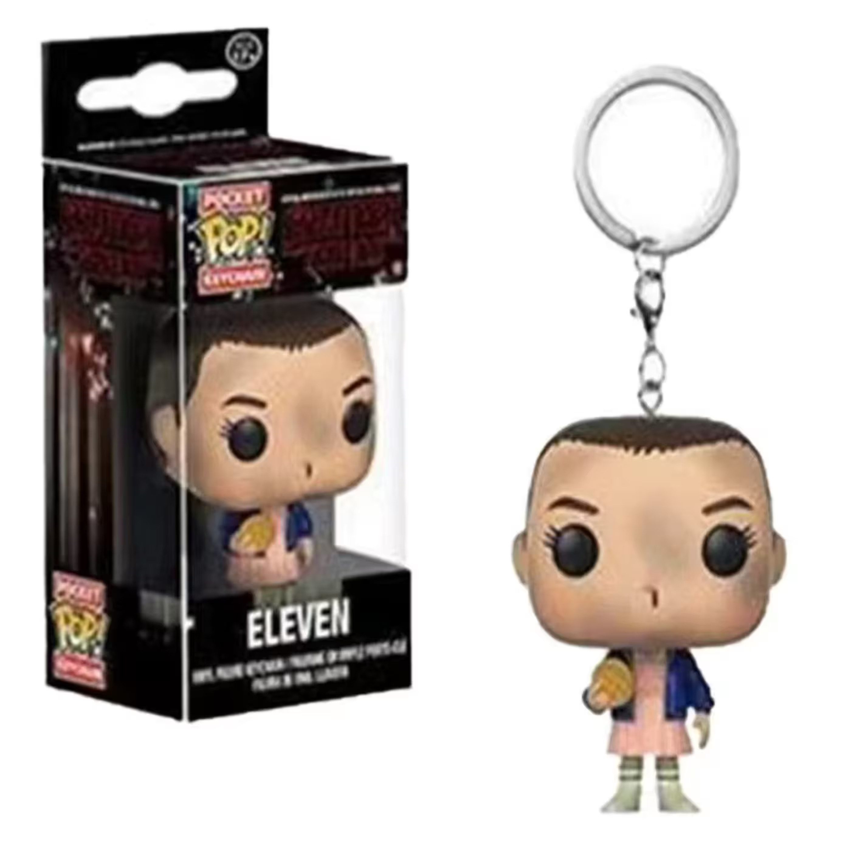 Funko Schlüsselanhänger Merchandise Figur, Sammelfigur Schlüsselanhänger Elfi, Stranger Things Figur mit Geschenkbox