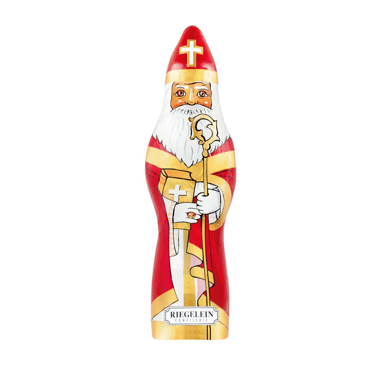 Riegelein Confiserie Schokolade, Riegelein Nikolaus Hohlkörper aus Vollmilchschokolade mit Kakao 60g