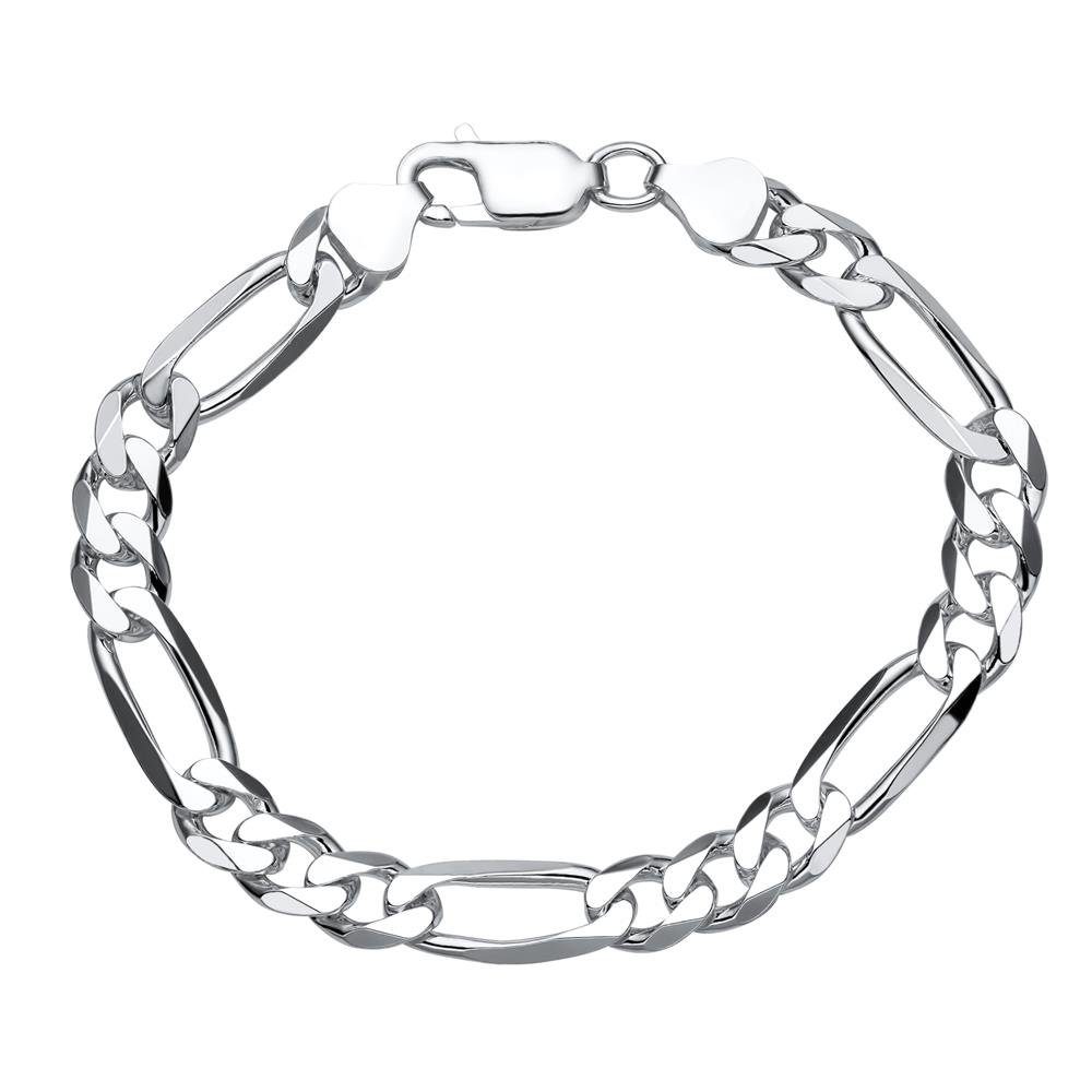 JEWLIX Silberarmband 925 Silber Figaroarmband Silber günstig online kaufen