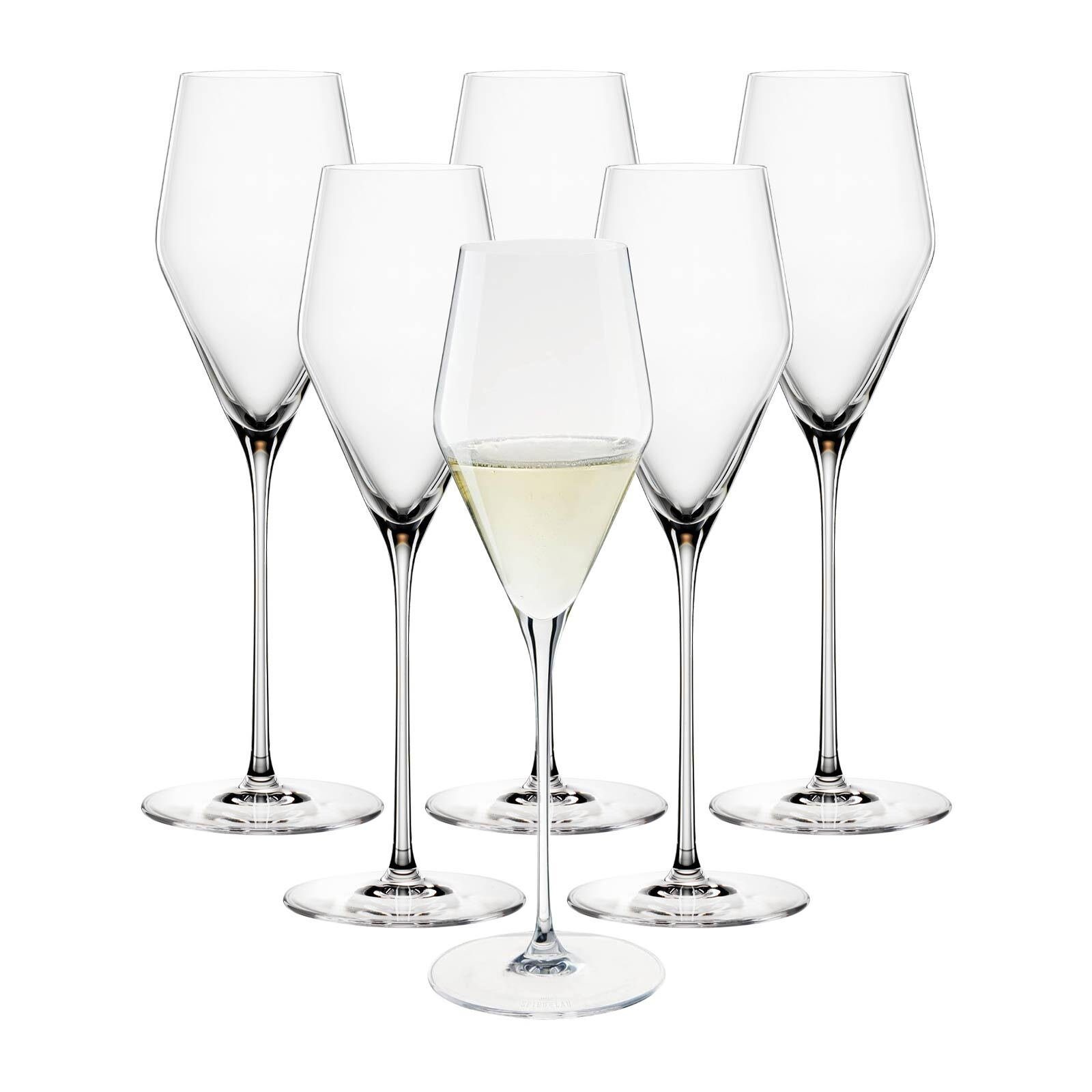 SPIEGELAU Champagnerglas Definition Champagnergläser 250 ml 6er Set, 6-tlg., Glas