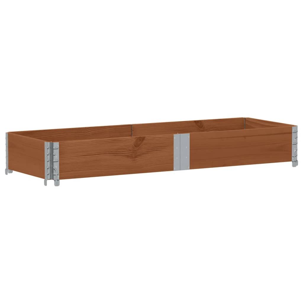 vidaXL Palettenbett Paletten-Aufsatzrahmen Braun 150x50 cm Massivholz Kiefer (1-tlg)
