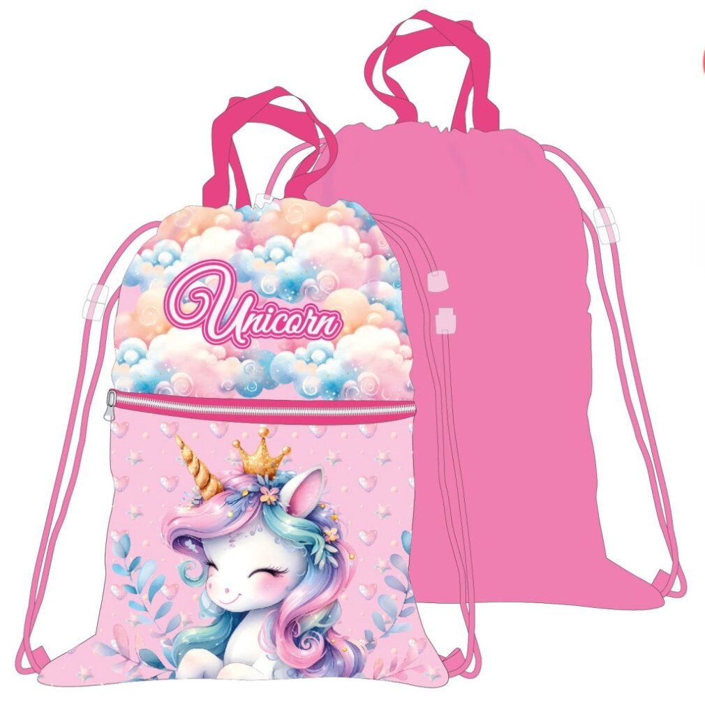 Mister License Company Sporttasche Einhorn Clouds Deluxe Sporttasche, Turnbeutel 45 cm