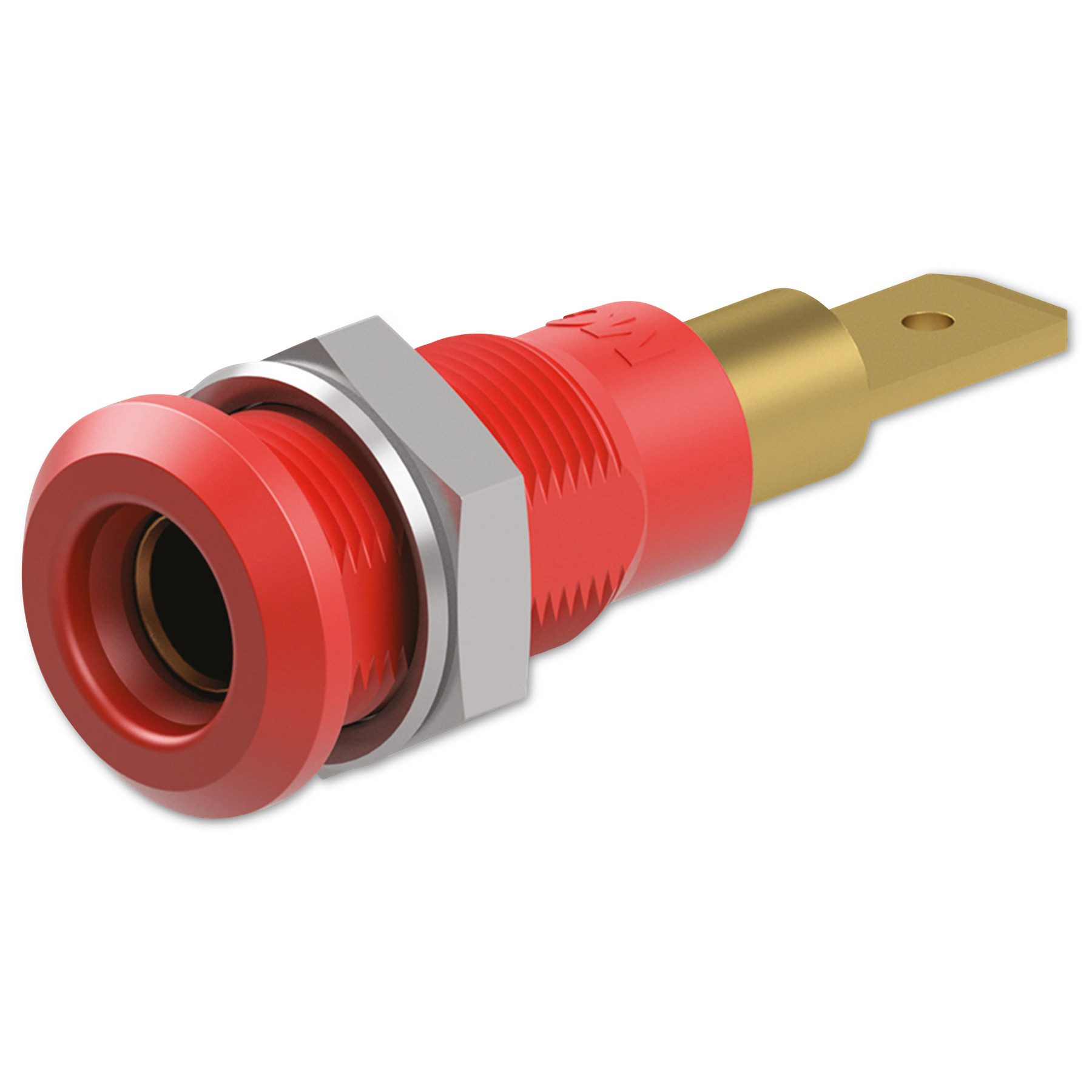Klemmen STÄUBLI Buchse, 64.3040-22, 4 mm, rot, 30 V, 25 A