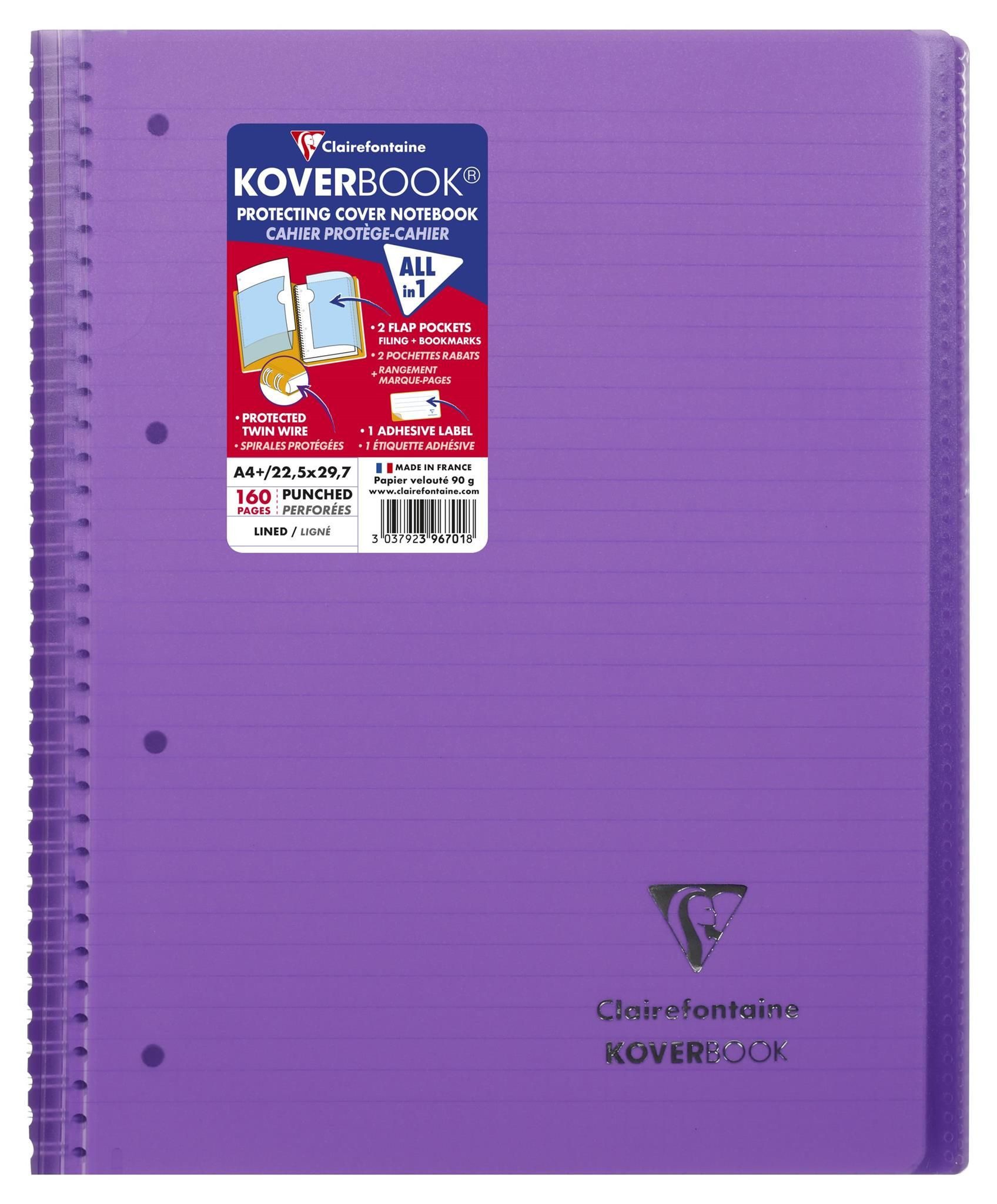 CLAIREFONTAINE Collegeblock Clairefontaine Koverbook Collegeblock A4 lin 80Bl