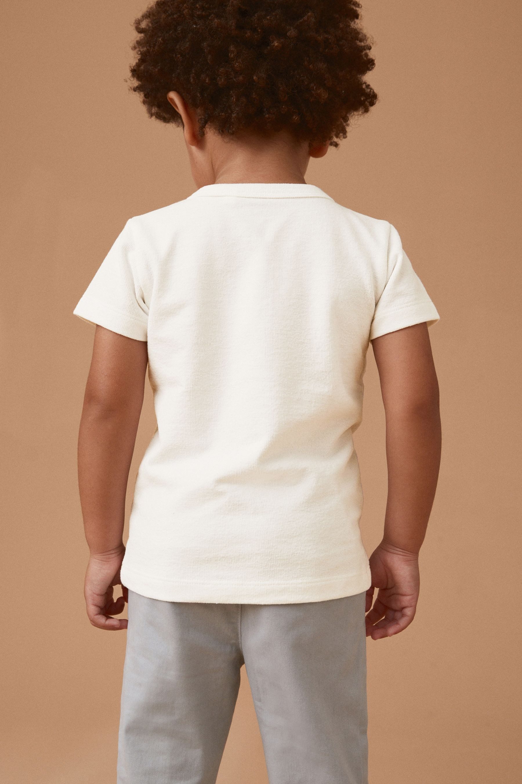 Next Henleyshirt Kurzarm-T-Shirt mit Henley-Ausschnitt (1-tlg) – Bild 2 von 5