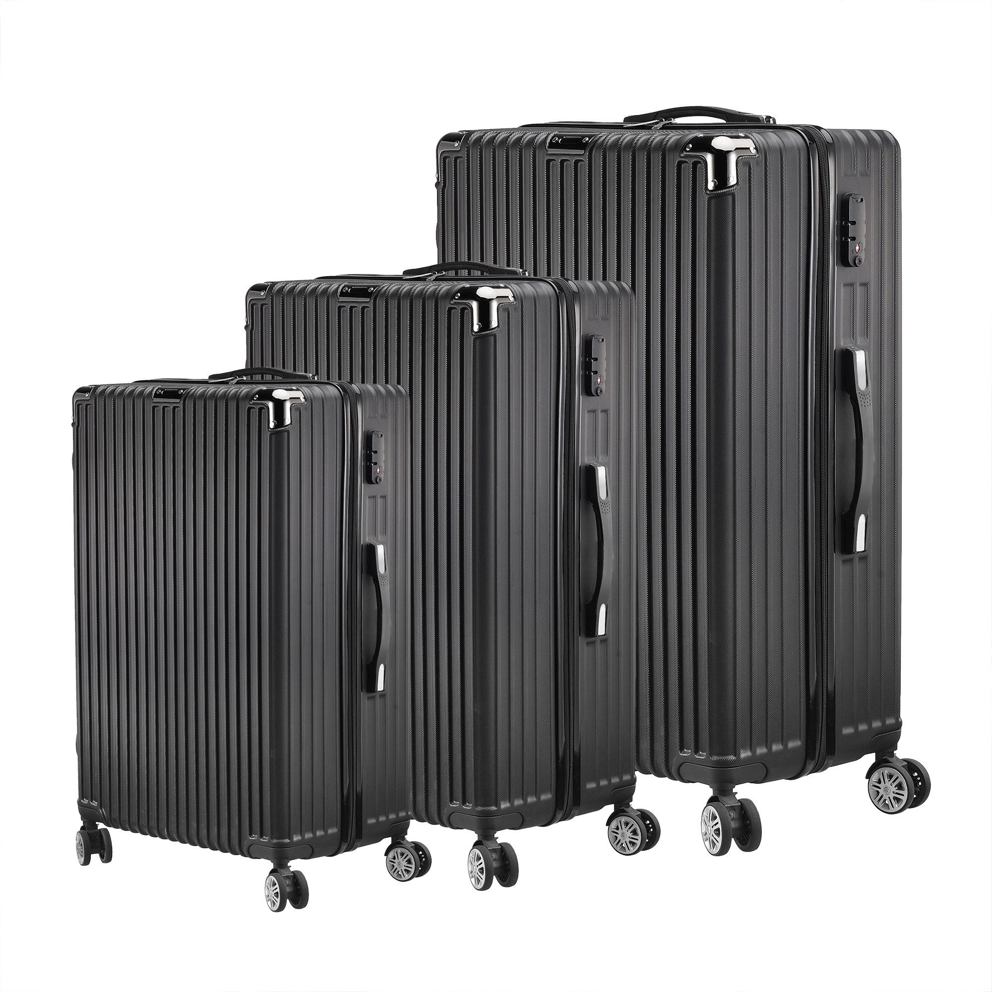 SEEZSSA Kofferset Reisekoffer,Trolleyset Hartschalenkofferset Trolleys 3 günstig online kaufen