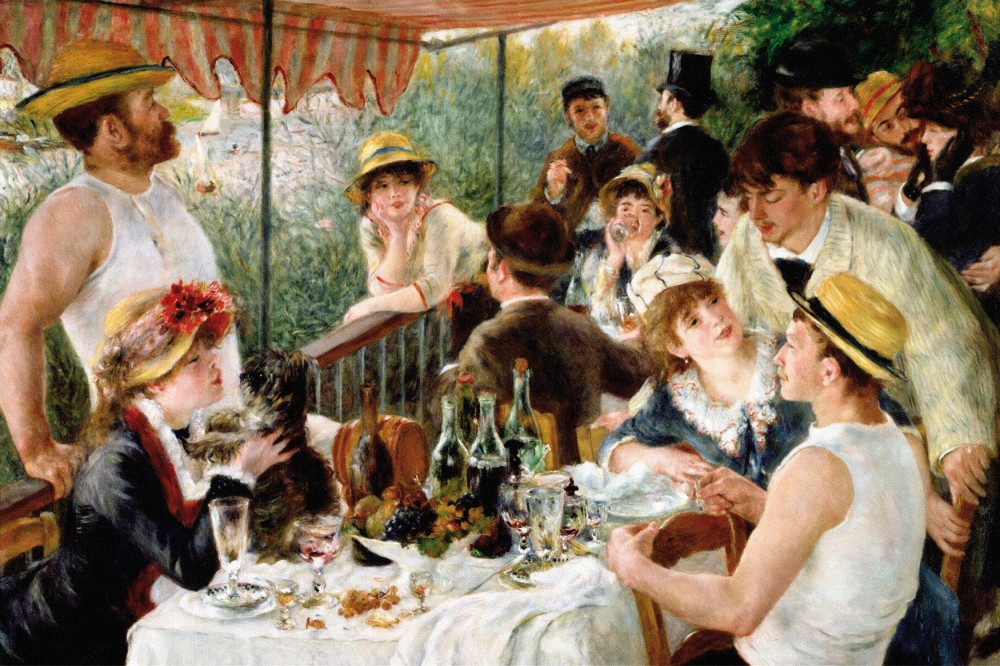 Poster Pierre Auguste Renoir Kunstdruck Bild - Das Frühstück Der