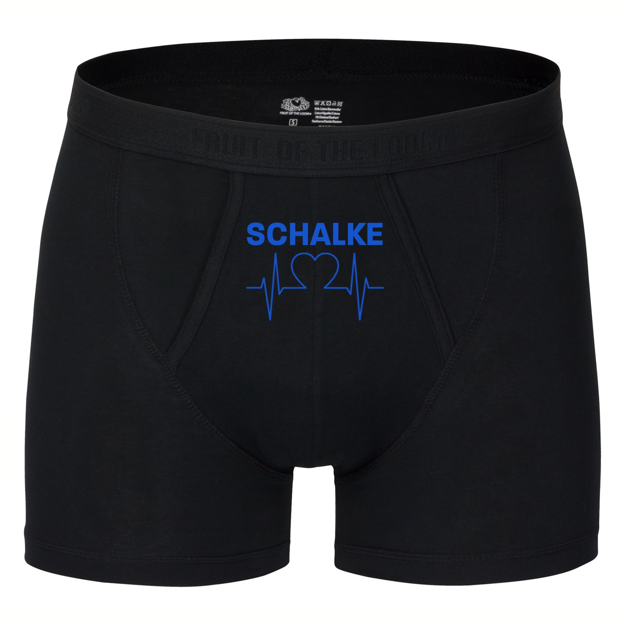 multifanshop Boxershorts Schalke - Herzschlag - Unterwäsche günstig online kaufen