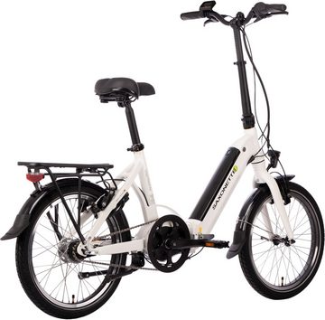 SAXONETTE E-Bike Compact Premium Plus, 7 Gang, Nabenschaltung, Mittelmotor, 360 Wh Akku, (mit Akku-Ladegerät)